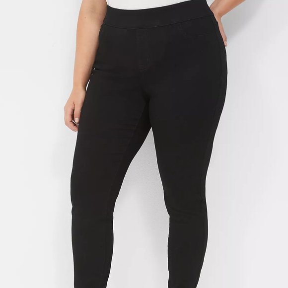 Old Navy Denim - Old Navy Rockstar Super Skinny High Rise Black Plus Size Pull On Jeggings 24